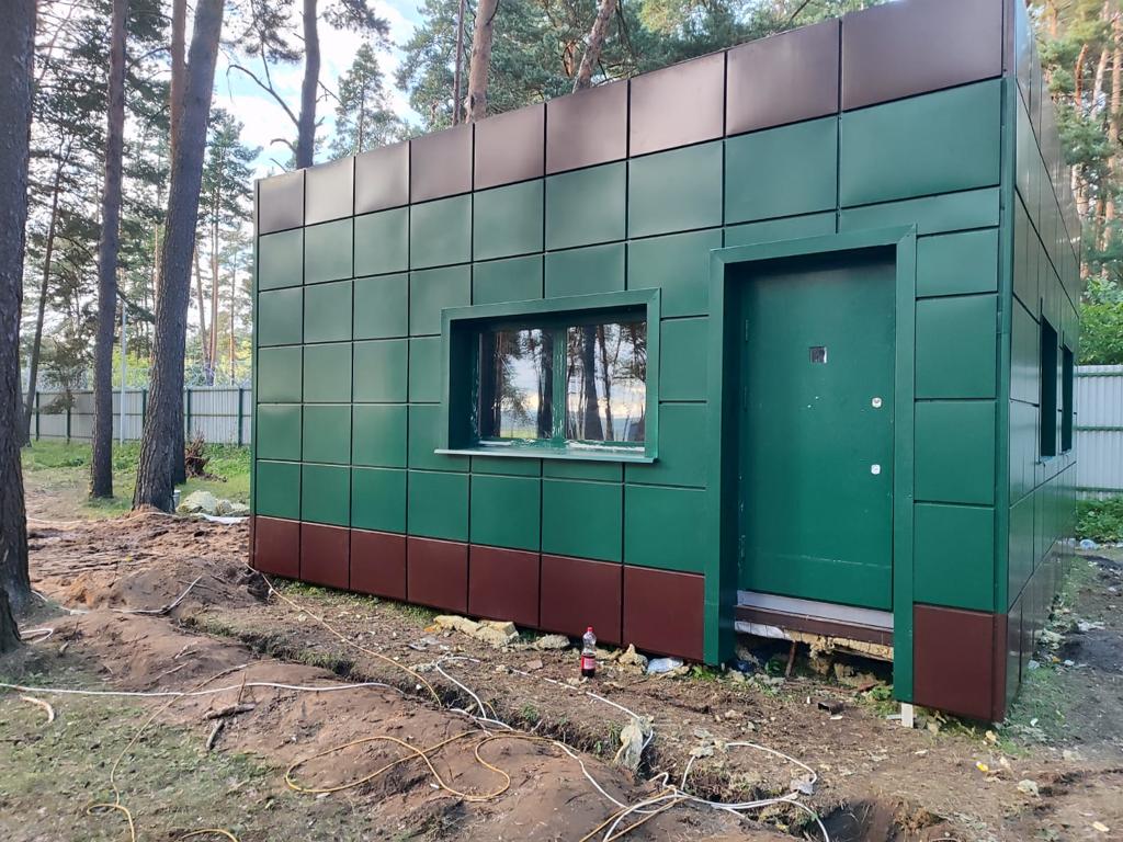 Кабина бронированная утепленная «КПП АПИТ — Бр4» 6000x6000x3000 мм