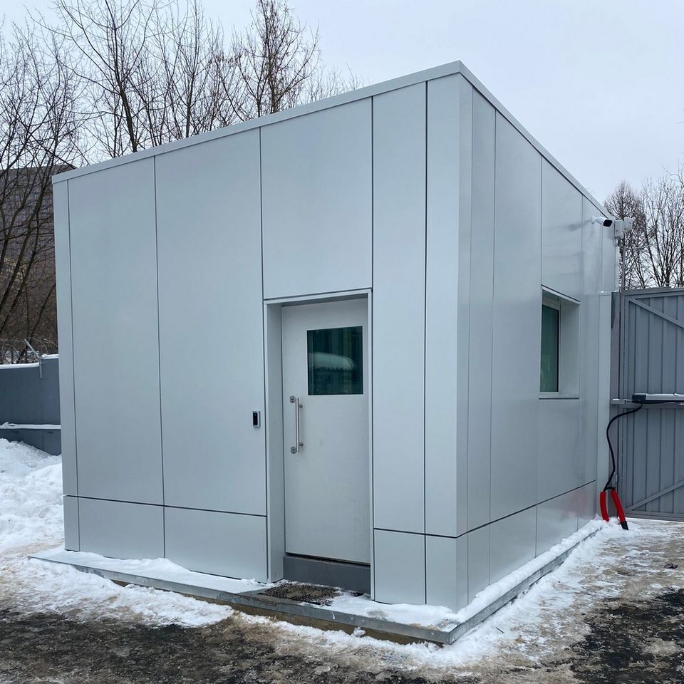 Кабина бронированная утепленная «КПП АПИТ — Бр4» 5000x4000x2500 мм