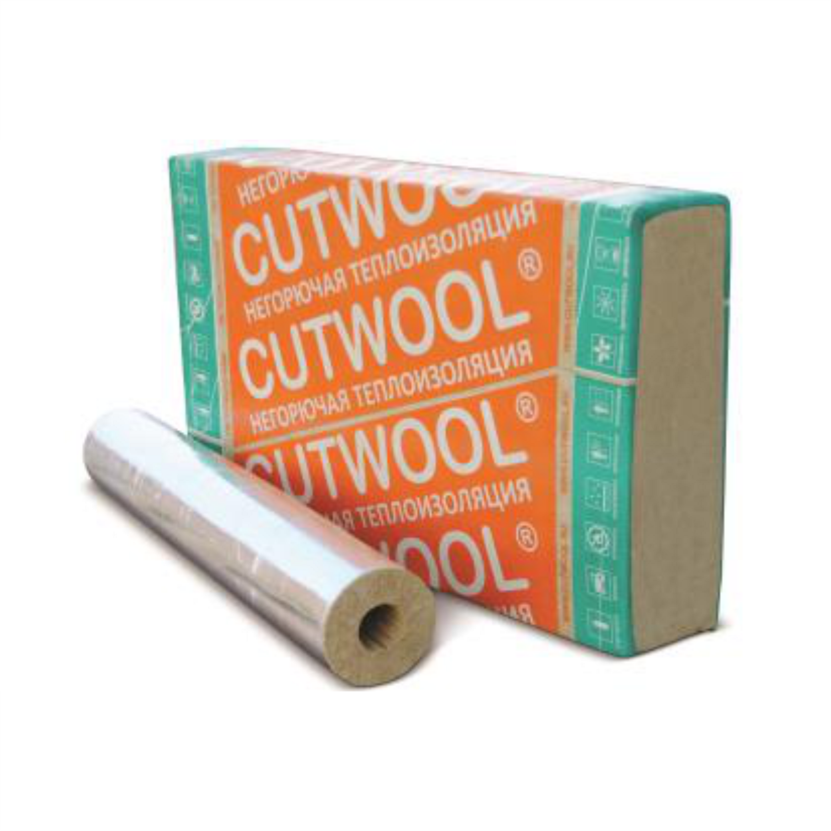 Негорючие фольгированные ламельные цилиндры CUTWOOL®CL-LAM Protect из базальтового волокна с усиленным защитным покрытием