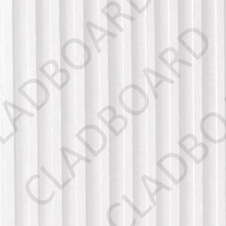 Фиброцементная панель CLADBOARD линеарная — Цвет: White; Длина: 3050