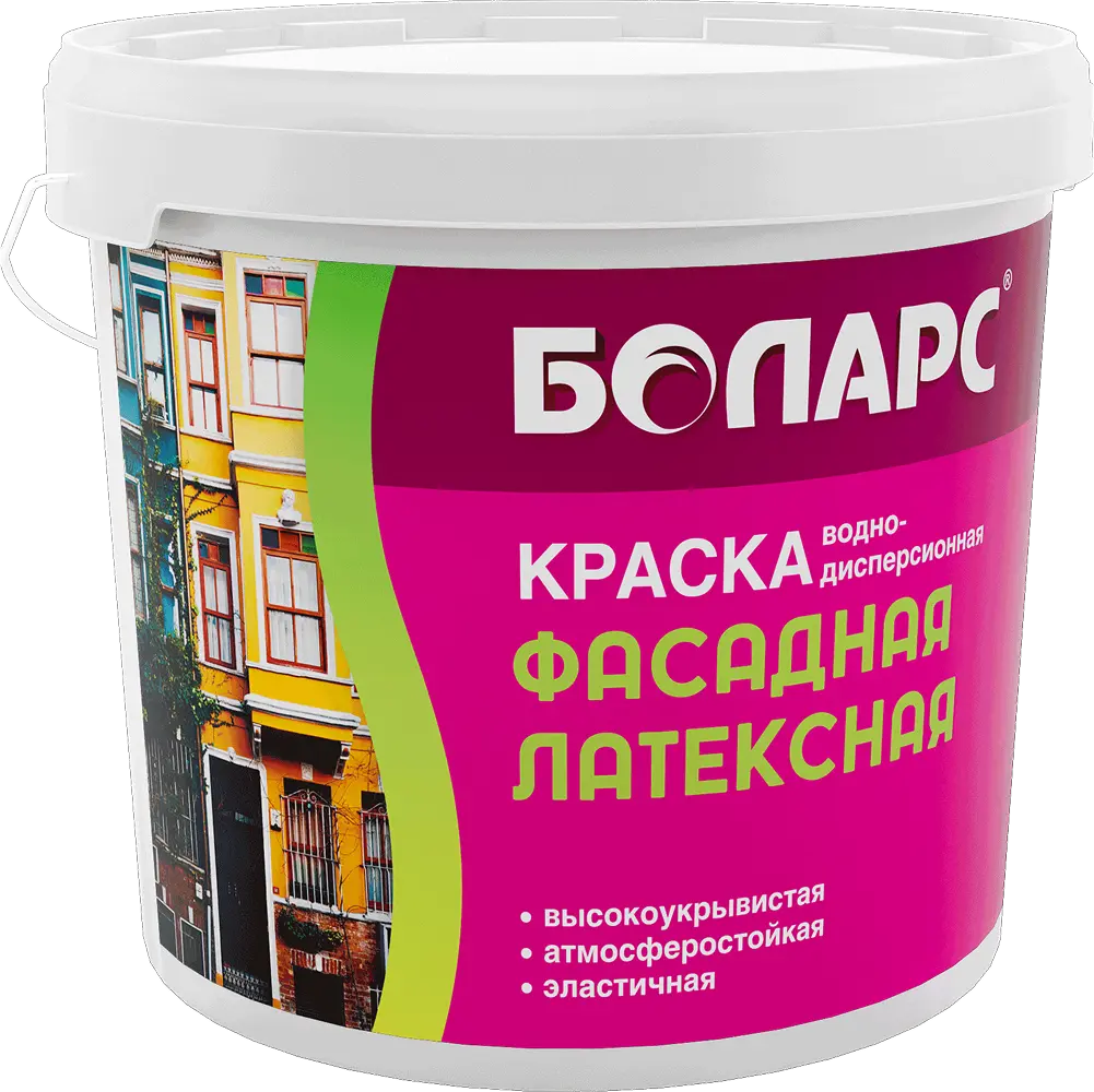 Краска водно-дисперсионная фасадная латексная — 7 кг