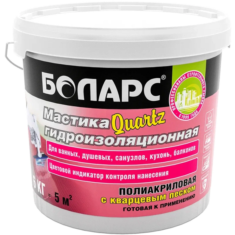 Мастика гидроизоляционная Quartz — 6 кг