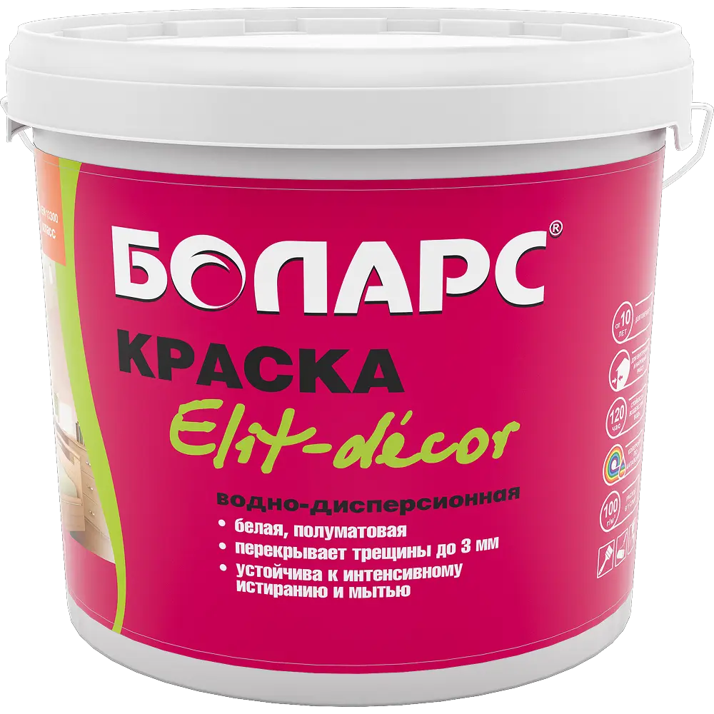Краска водно-дисперсионная Elit-decor сверхэластичная — 7 кг