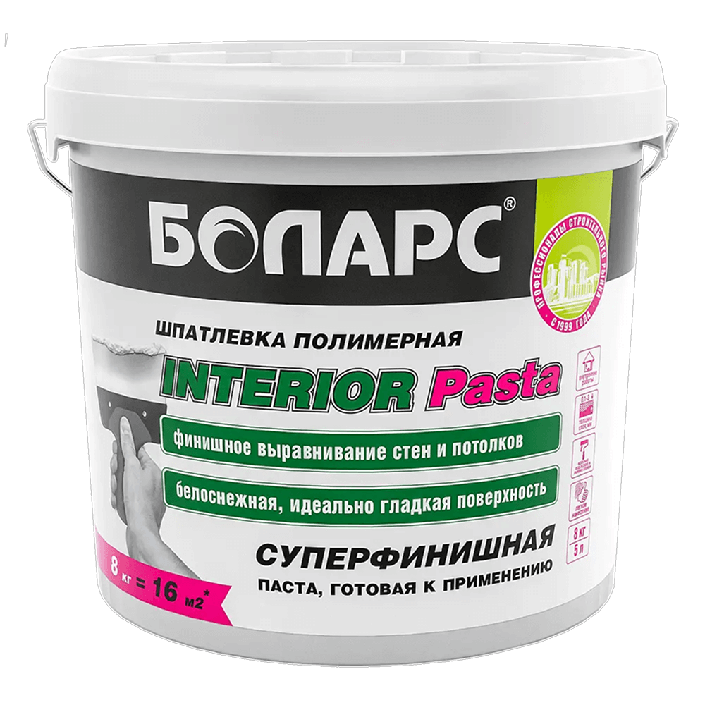 Шпатлевка готовая Interior Pasta — 28 кг