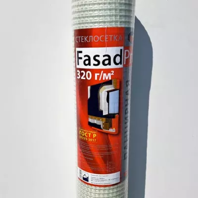 Фото серии Панцирная стеклосетка FasadPro 320 г/м 2 - надежная защита для фасадных телоизоляционных систем; фасовка и цвет указаны в характеристиках