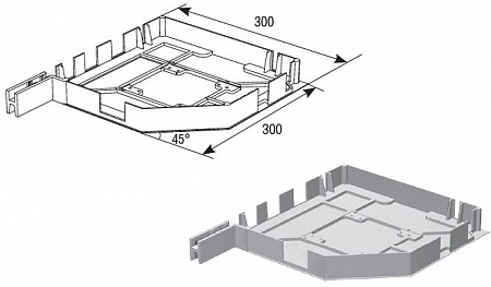 Крышка боковая RK30002 коричневая