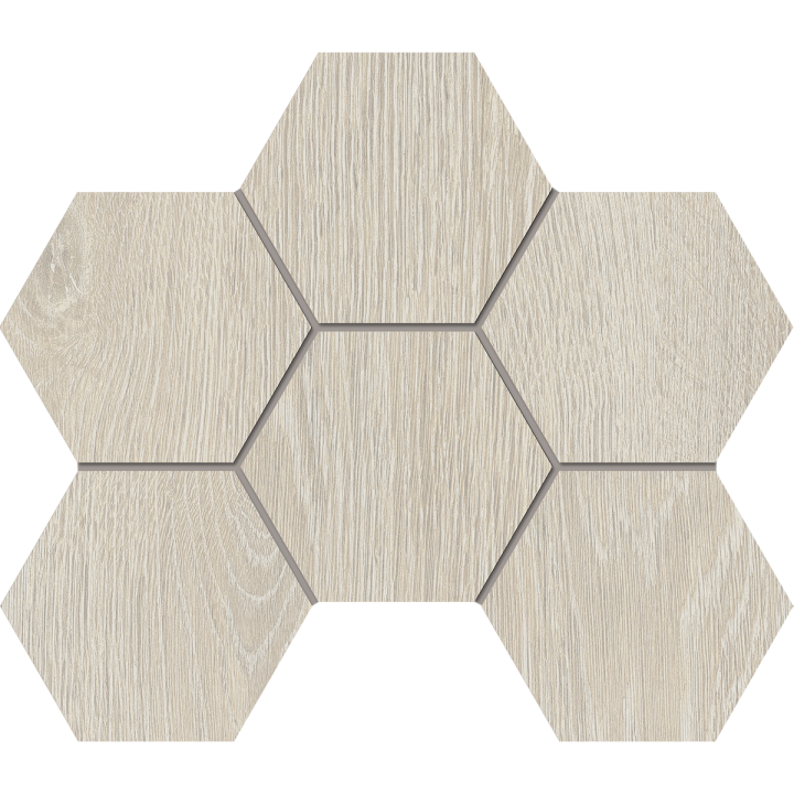 Мозаика KW00 Гексагон 25x28,5x9 структур.