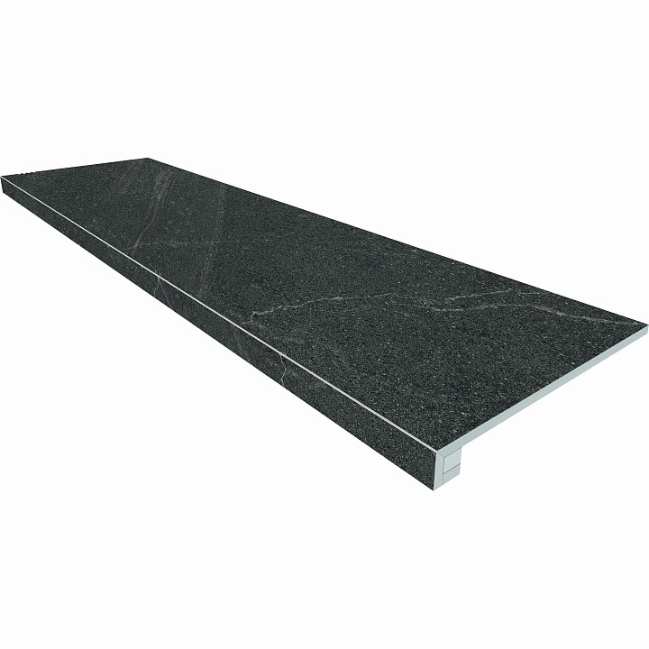 Комплект (Ступень GB03 (33x120x9) непол. (прямоугол. бортик) без насечек + Подступенок (14,5x120x9))