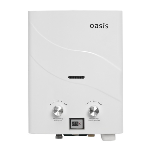 Бездымоходный газовый проточный водонагреватель Oasis B-12W
