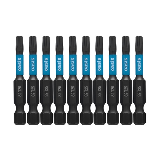 Набор торсионных магнитных бит Oasis TORX25x50 S2 10 шт 103011306016