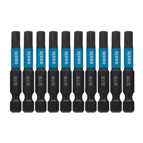 Набор торсионных магнитных бит Oasis TORX30x50 S2 10 шт 103011306017
