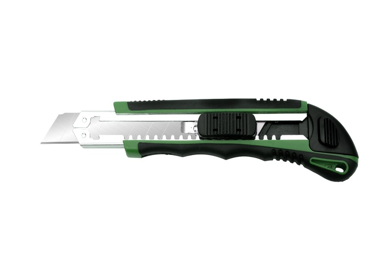 Нож с сегментированным лезвием Oasis Eco 18х100х0,5 мм, двукомпонентный корпус (ABS+TPR), 1030601004