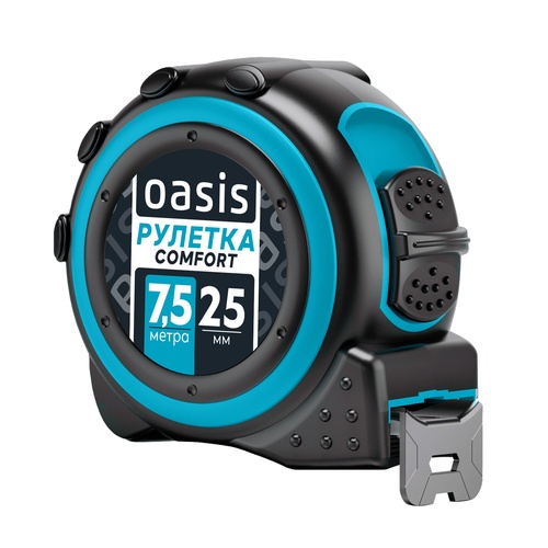 Рулетка Комфорт Oasis 7,5 м 103040300014