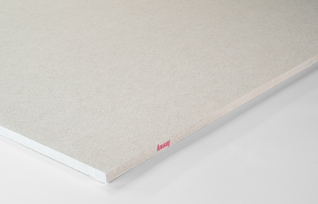 Негорючая плита КНАУФ-Файерборд — 2500х1200 × Прямая × 12.5 — KNAUF