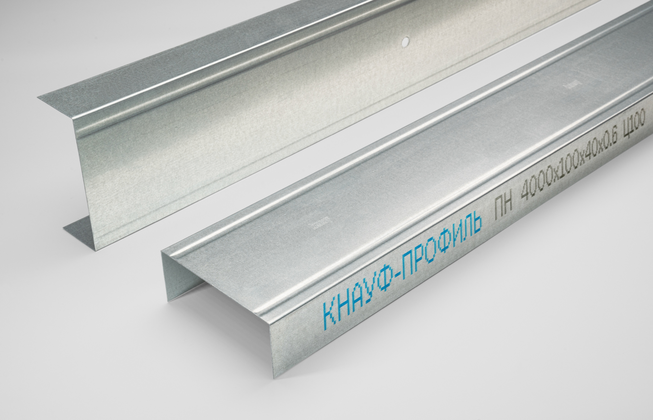 КНАУФ-профиль направляющий (ПН) — 100х40 × 4000 × 0.6 — KNAUF