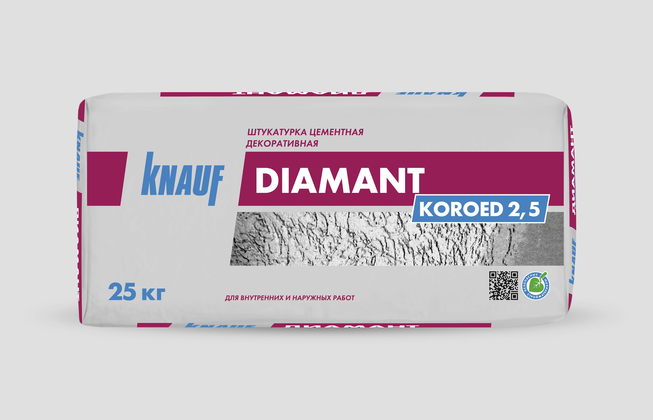 КНАУФ-Диамант — 25 × Короед × 2.5 — KNAUF