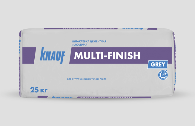 КНАУФ Мульти-Финиш — 25 × Серый — KNAUF