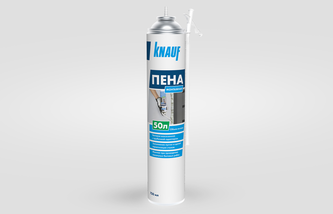 КНАУФ-Пена монтажная бытовая — 750 — KNAUF