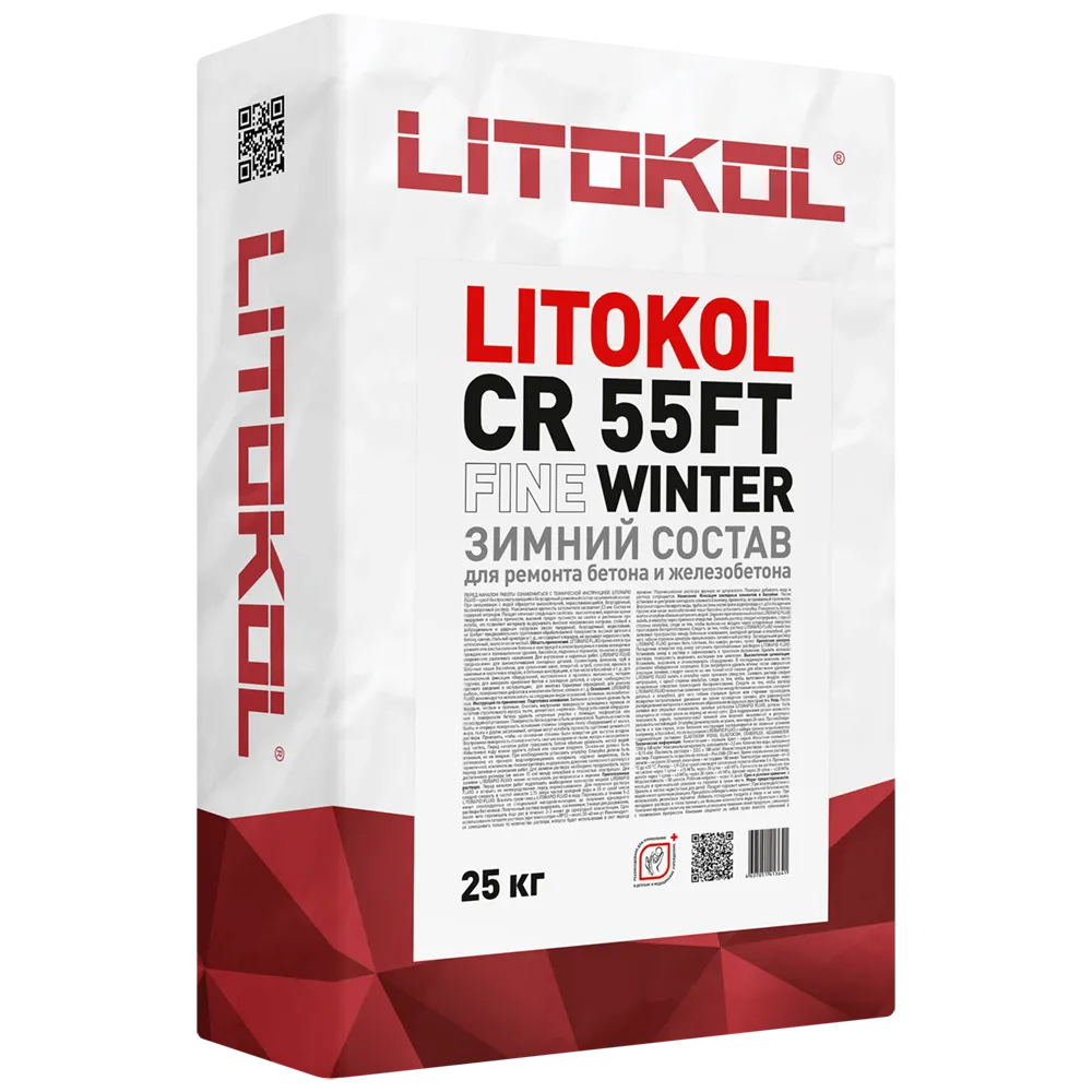 ЛИТОКОЛ СР55ФТ Файн Винтер / LITOKOL CR 55 FT FINE WINTER — 25 кг