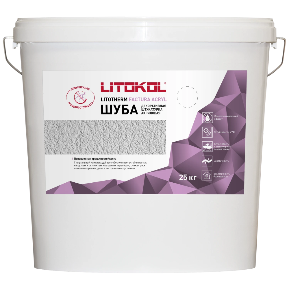 ЛИТОТЕРМ ФАКТУРА АКРИЛ / LITOTHERM FACTURA ACRYL — 25 кг