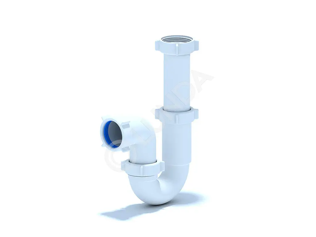 Сифон для мойки 1 1/2″ 40 прямоточный без выпуска, АНИ Пласт D0120