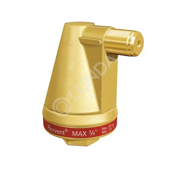 Воздухоотводчик поплавковый 3/4" ВР, Tmax=120°С, Flexvent MAX, Flamco 28550