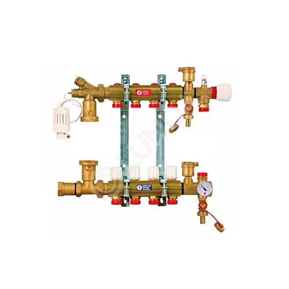 Коллекторная группа с расходомерами 1"x10х3/4" евроконус, R557F, Giacomini R557FY110