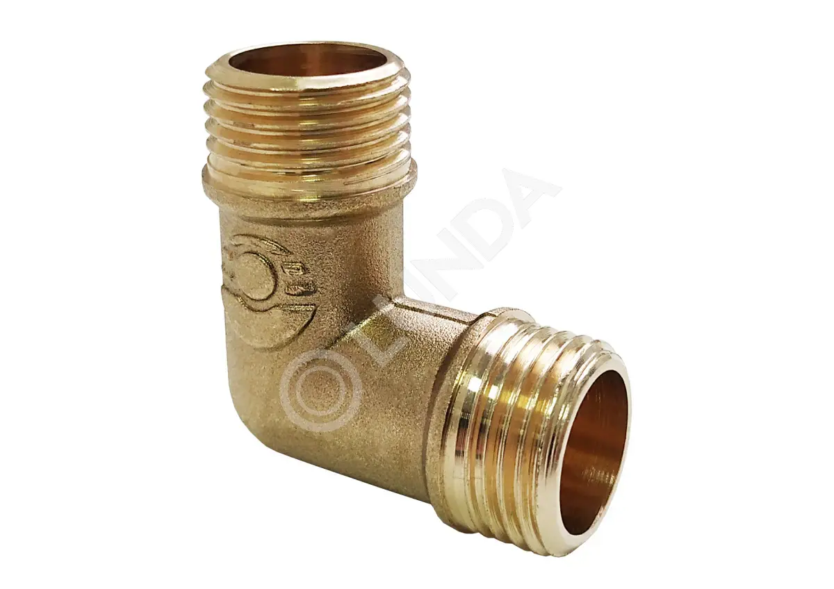 Угольник латунный 90° 1/2" НР, Valfex VF.093.L.012