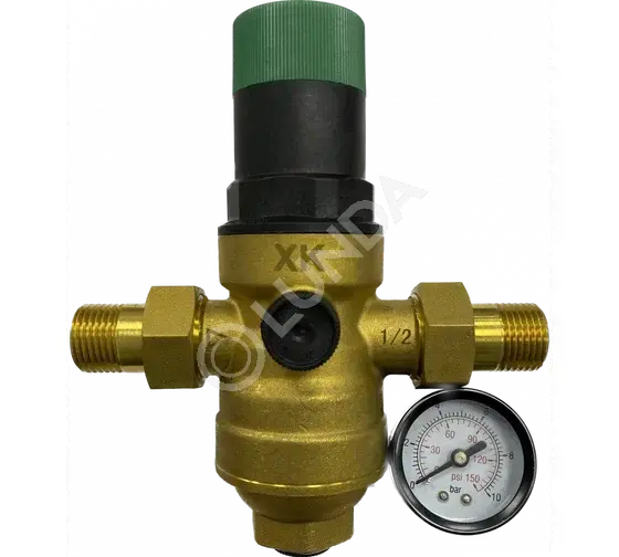 Редуктор давления для воды XK, универсальный (ГВС/ХВС), 3/4" DN20 до 70°C, Хит Комплект D06-3/4H