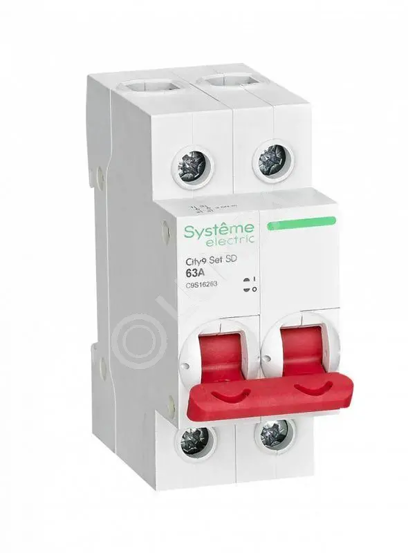 Выключатель нагрузки 2п 63А 400В City9, Systeme Electrict, Systeme Electric C9S16263