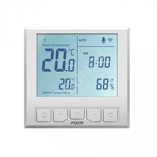Термостат WiFi PTС26, 0...+50°C, 240 В, Poer PTC26