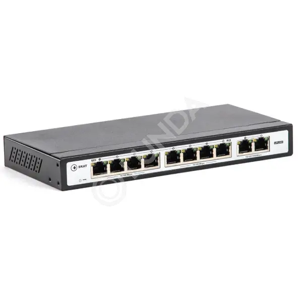 Коммутатор PoE-8E-2G PoE Plus, мощность 120Вт, порты: 8-Ethernet, 2-Uplink, SKAT 2032