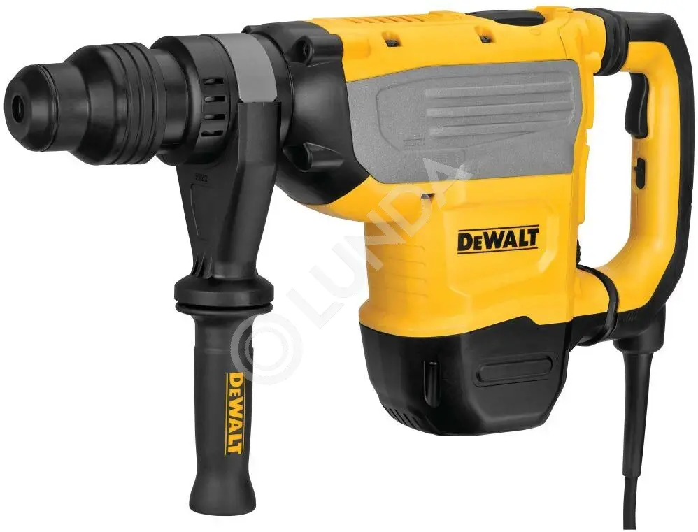 Перфоратор щеточный DeWalt D25733K-QS, 1600 Вт, патрон SDS-Max, 13.3 Дж, 177-335 об/мин, бур до 48 мм, DeWalt D25733K-QS
