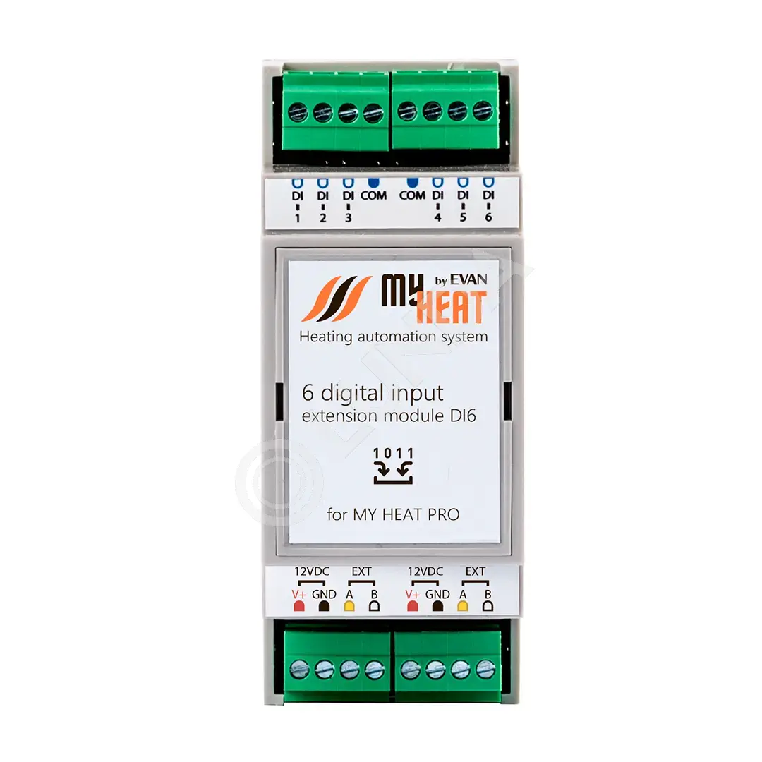 Дискретный блок расширения DI6, MyHeat 6298