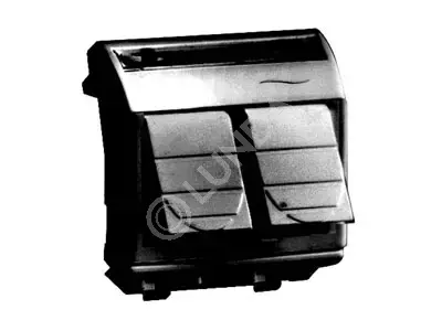 Розетка компьютерная двойная RJ45 кат.6A, 8P8C, Brava, черная, 2мод, DKC 77653N