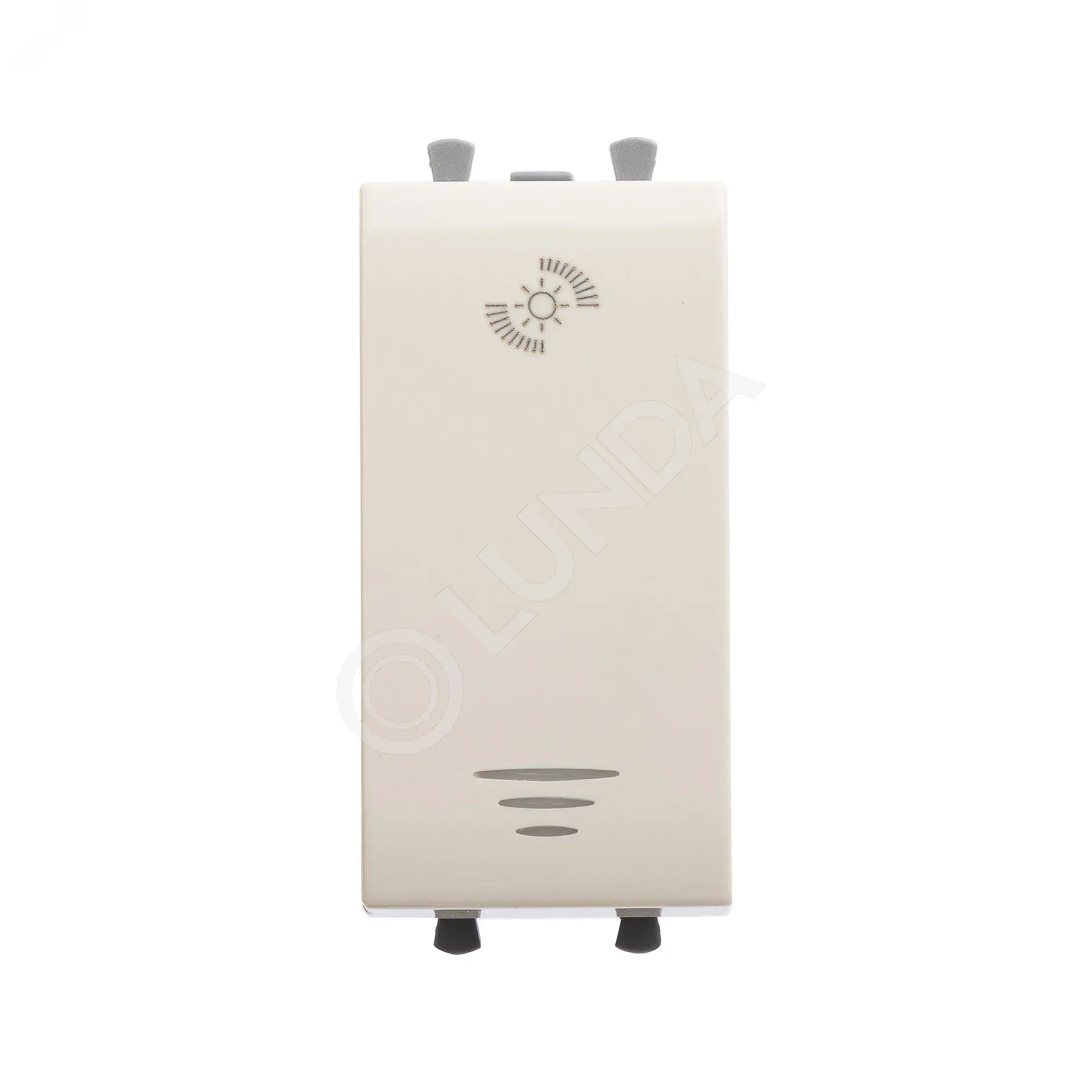 Диммер кнопочный модульный для LED ламп, Avanti, Ванильная дымка, 1 модуль, DKC 4405341