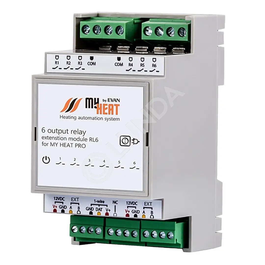 Релейный блок расширения RL6, MyHeat 6291