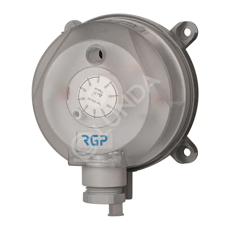 Реле перепада давления DPS, 20-200 Па, IP54, RGP DPS-200-PRO