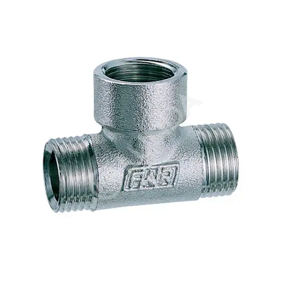 Тройник, 1/2"х1/2" НР (евроконус) - 1/2" ВР, латунь хромированная, FAR FC 5825 12