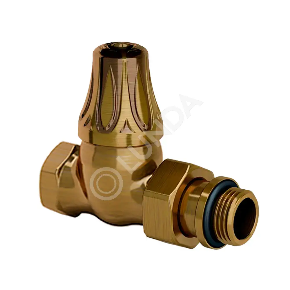 Запорный клапан SR Rubinetterie прямой серия Floral Old Style 1/2, цвет белый, SR Rubinetterie 0397-1500VC0A