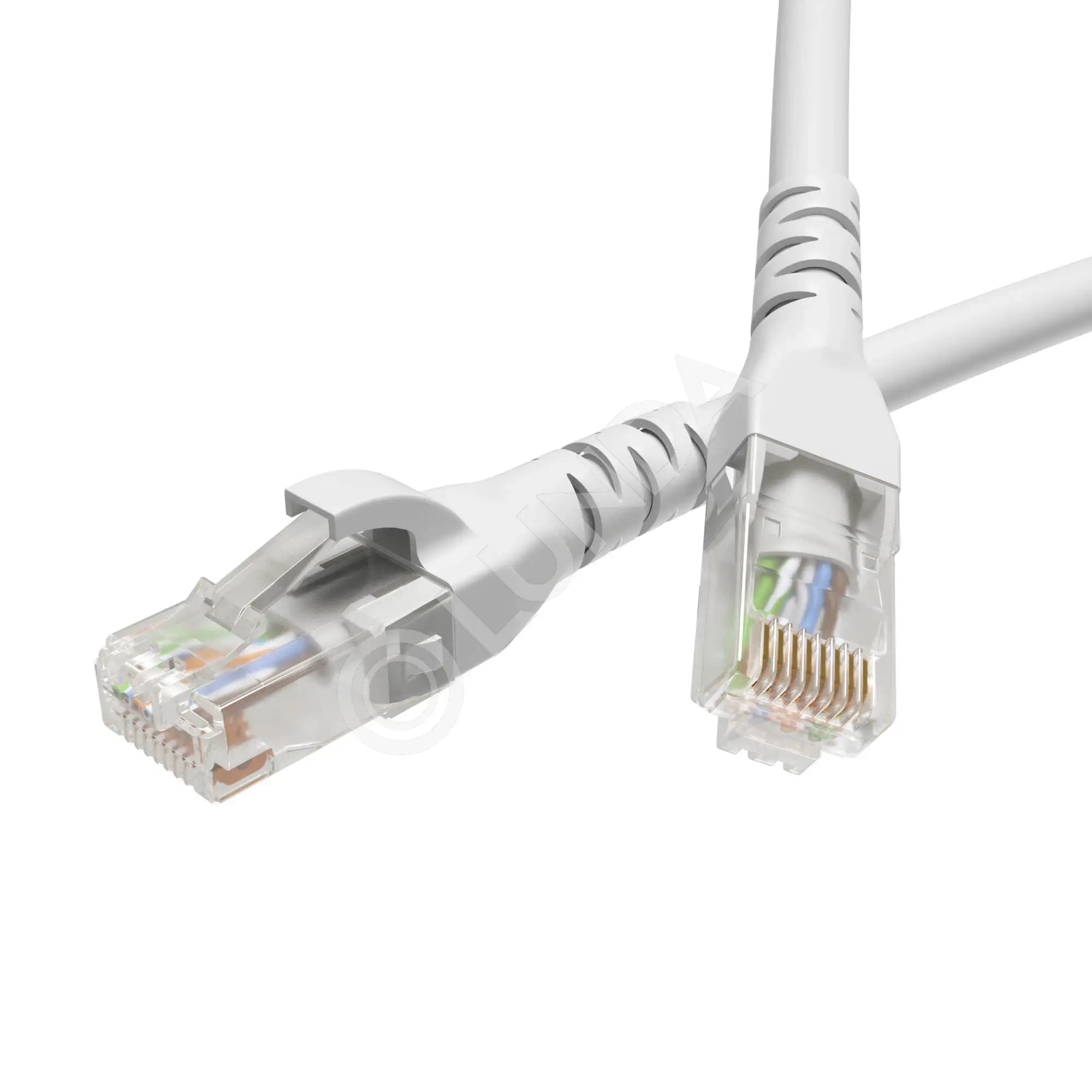 Патч-корд неэкранированный CAT6 U/UTP 4х2 LSZH белый 1м, DKC RN6UU4510WH