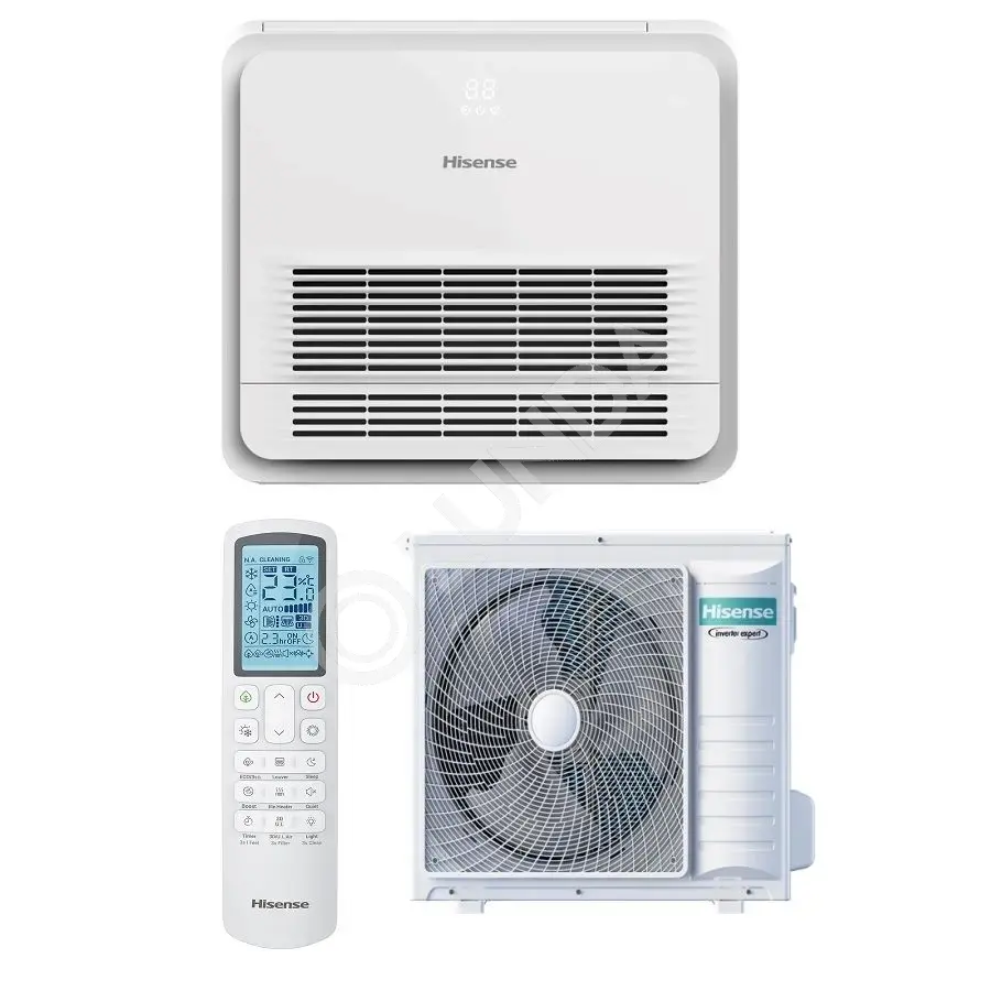 Инверторная сплит-система консольного типа серии HEAVY EU DC INVERTER R32 AKT-12UR4RK8/AUW-12U4RS8 (комплект), Hisense