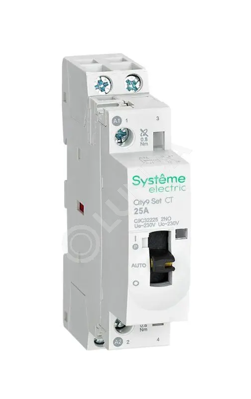 Контактор 2п City9, Systeme Electrict 2НО 16А AC 230В-230В, Systeme Electric C9C32216