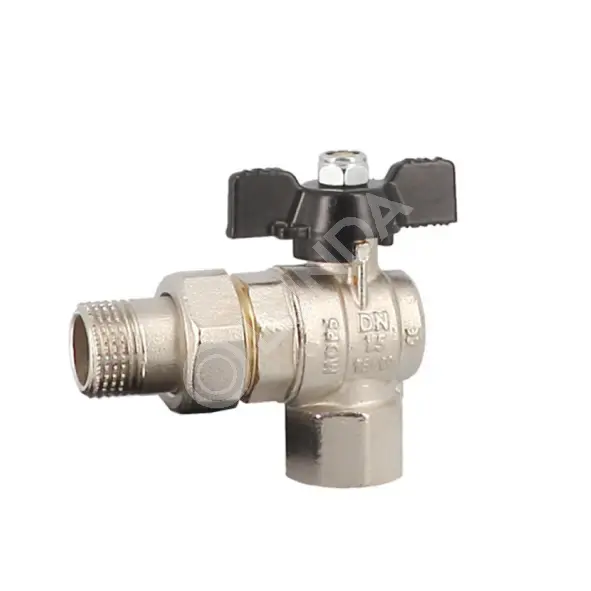 Кран шаровый угловой 3/4", PN 25, T=120˚, ВР-НР, General Fittings 7100M8N050500A
