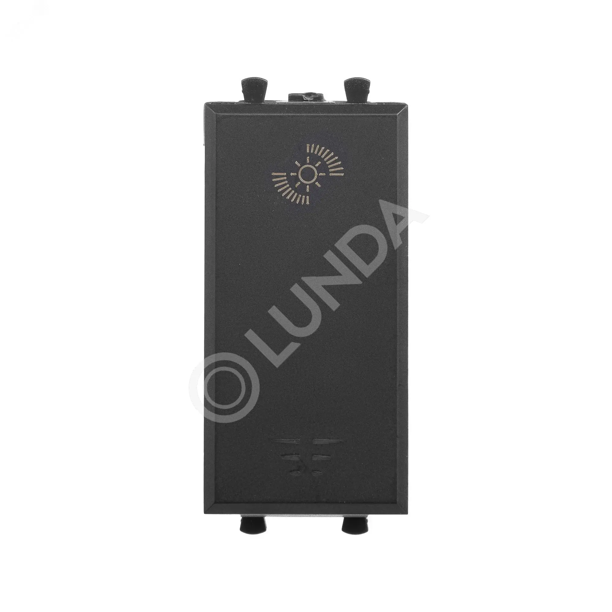 Диммер кнопочный модульный для LED ламп, Avanti, Черный матовый, 1 модуль, DKC 4412341