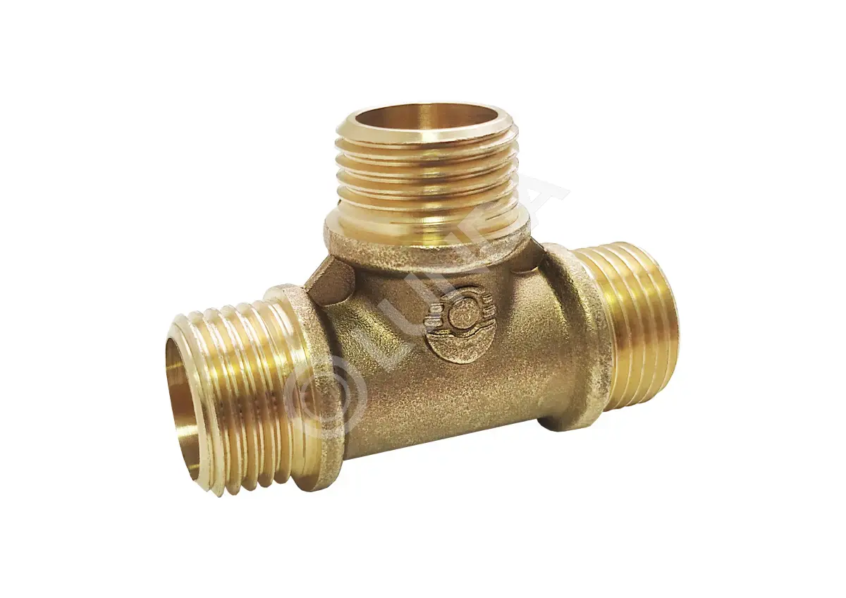 Тройник латунный 1/2" НР, Valfex VF.131.L.012