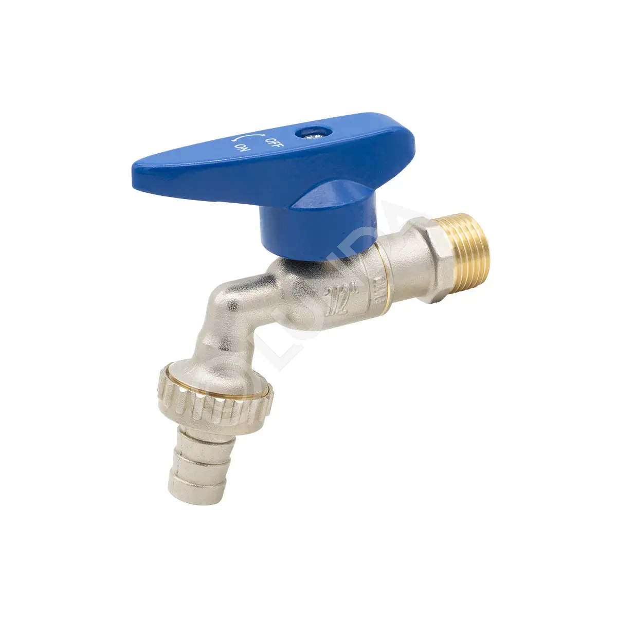 Шаровой садовый кран 1/2" с системой защиты от застоя воды, тип 598, ICMA 89598AD12