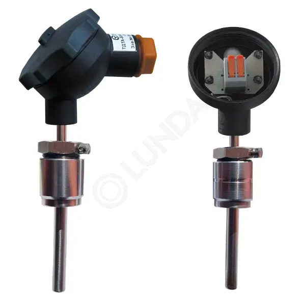 Датчик температуры погружной TДТА-100/6-IP65-Pt1000-B-x2-(от-50 до+180)-M, гильза 100мм, бобышка M20x1,5, Теплосила TSS-63583 — teplosila