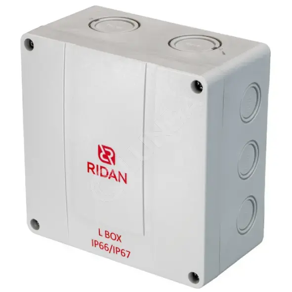 Коробка распределительная Ridan L BOX, 140х140х79 мм, IP66/IP67, серая, Ридан 21RT0934R