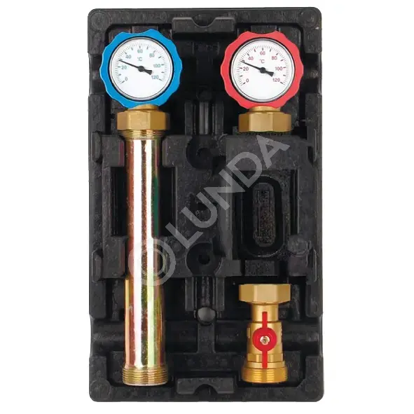 Насосная группа с прямым контуром 1 без насоса, Rommer RDG-1001-002501